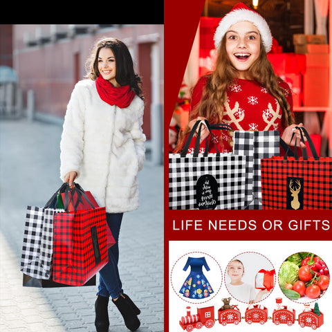 Bolsas Ziliny con detalles navideños para fiestas y decoraciones.