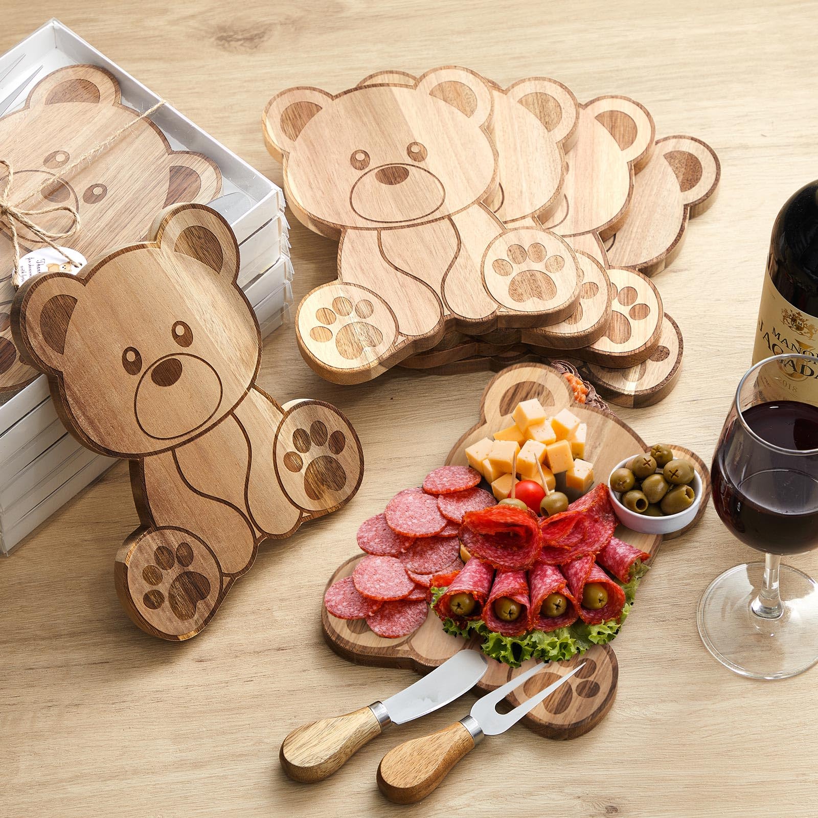 Ziliny caja-regalo-baby-shower-oso, regalo listo para invitados.