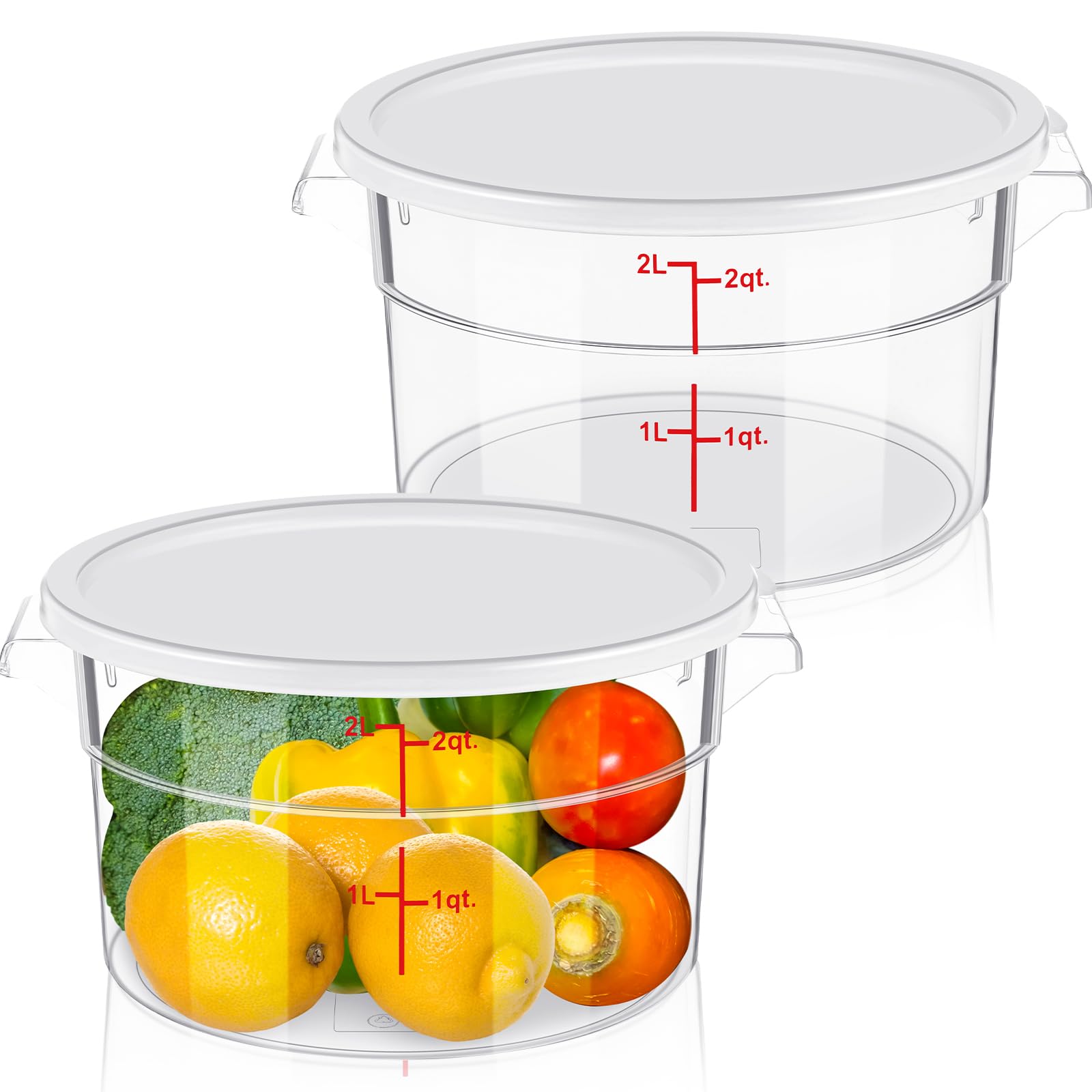 Ziliny cubo fermentación 2qt con tapa, visibilidad del contenido sin abrir