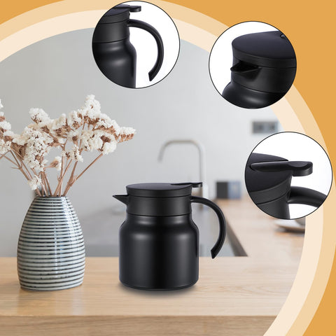 Cafetera térmica Ziliny, capacidad 800 ml para bebidas calientes o frías.