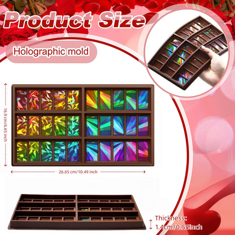 Ziliny molde hologografico de chocolate con tamaño ideal para grandes lotes.