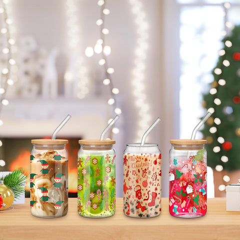 Regalo navideño Ziliny: vaso con tapa, práctico y festivo.
