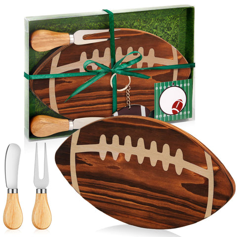 Tabla de queso en forma de balón de fútbol Ziliny, lista para servir aperitivos en fiestas.