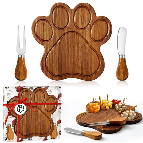 Tabla Ziliny con huellas de perro para reuniones de mascotas.