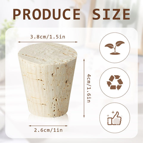 Tapón de carboy de madera Ziliny, compatible con garrafones de 3, 5 y 6 galones.