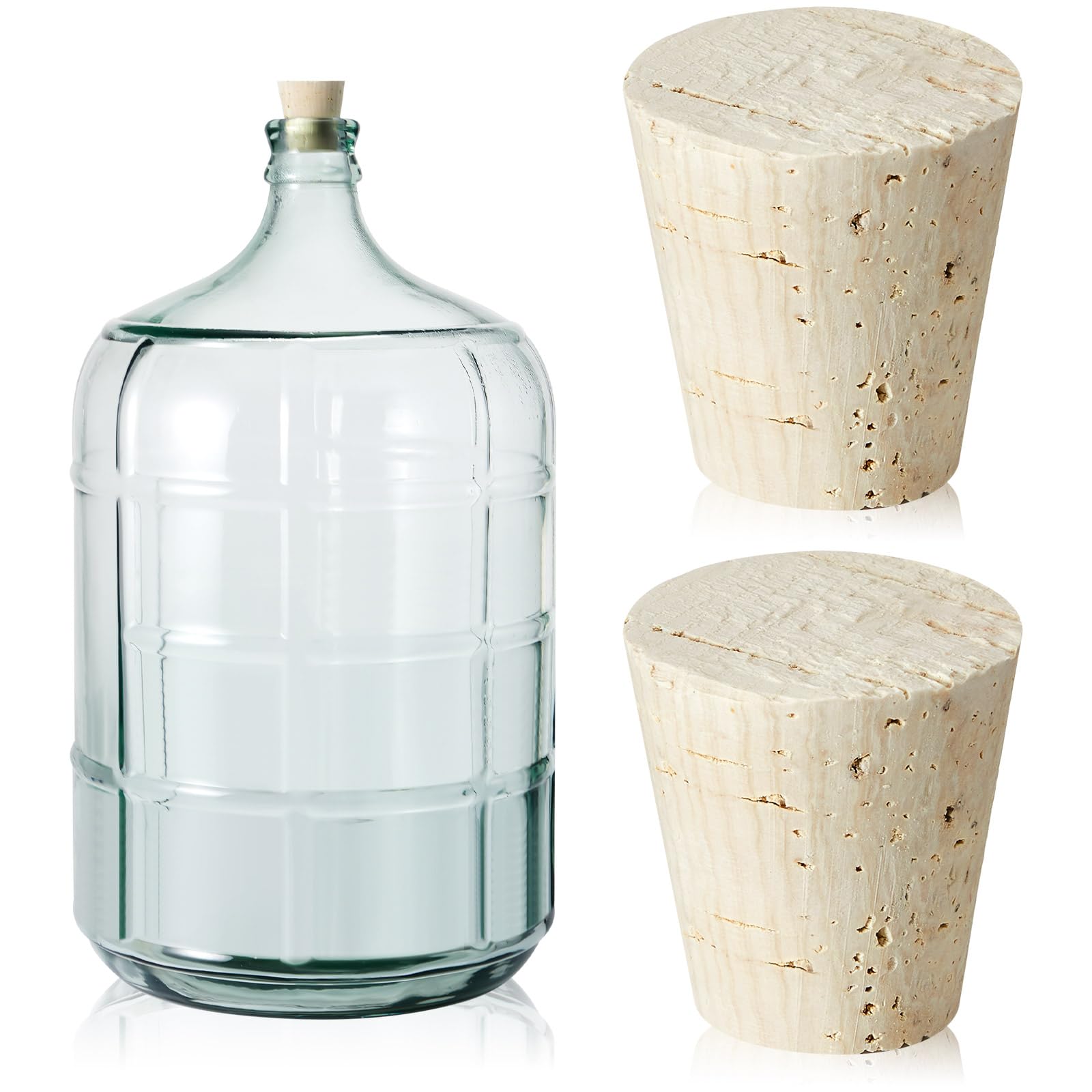 Tapón de carboy de madera Ziliny para garrafón, sellado hermético para fermentación casera.