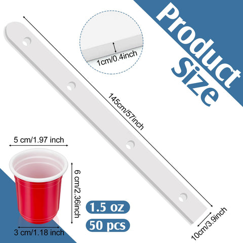 Ziliny: 50 vasos plásticos de 2 oz para porciones seguras y resistentes.