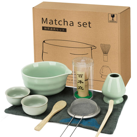 Zingbee tazón de matcha cerámico 490 ml para una preparación elegante