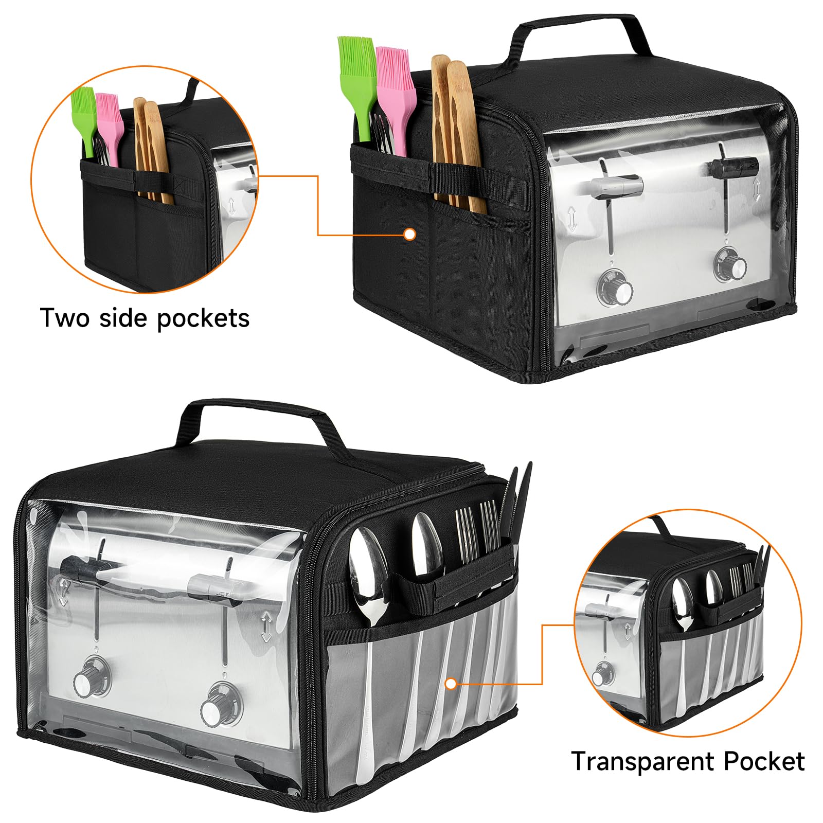 Funda ZIOZERTT con apertura completa y cremalleras dobles para acceso rápido