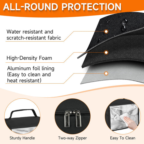 Funda ZIOZERTT con base integrada, protege de polvo y suciedad