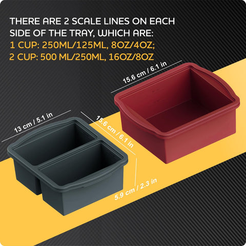 ZIP STANDING bandejas para sopa con medidas 125ml/250ml/500ml