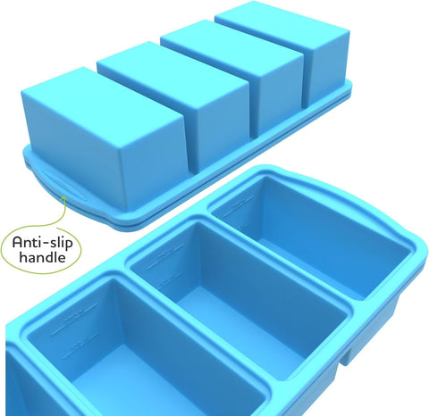 Bandejas de silicona ZIP STANDING aptas para horno hasta 428 °F.
