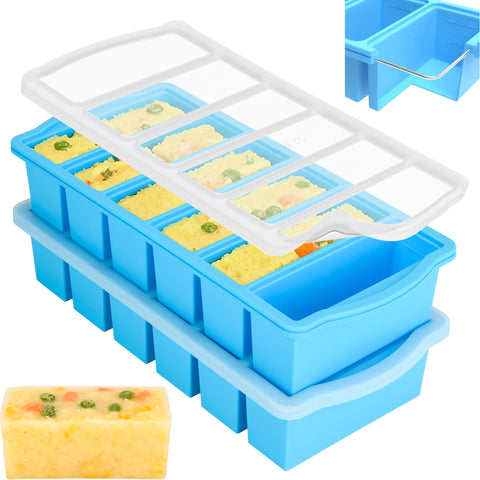 ZIP STANDING molde de congelador de silicona con tapas para porciones controladas