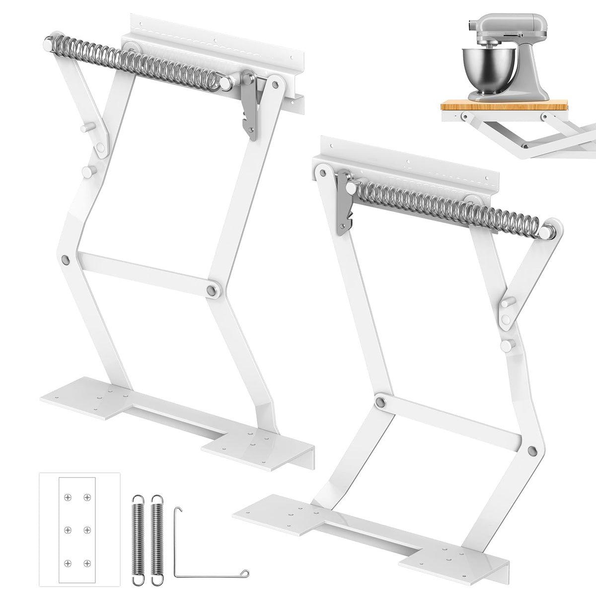 Zipcase elevador de electrodomésticos en cocina eleva la mezcladora con suavidad