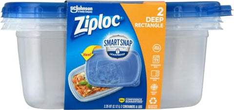 Ziploc 321874: contenedores BPA libre aptos para congelador.