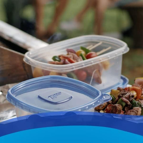 Solución de almacenamiento Ziploc para organizar la cocina y porciones.