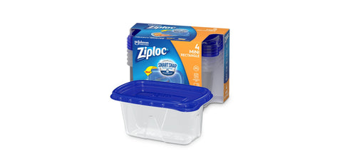 La tapa de cierre ergonómico de Ziploc facilita sellar alimentos con seguridad.