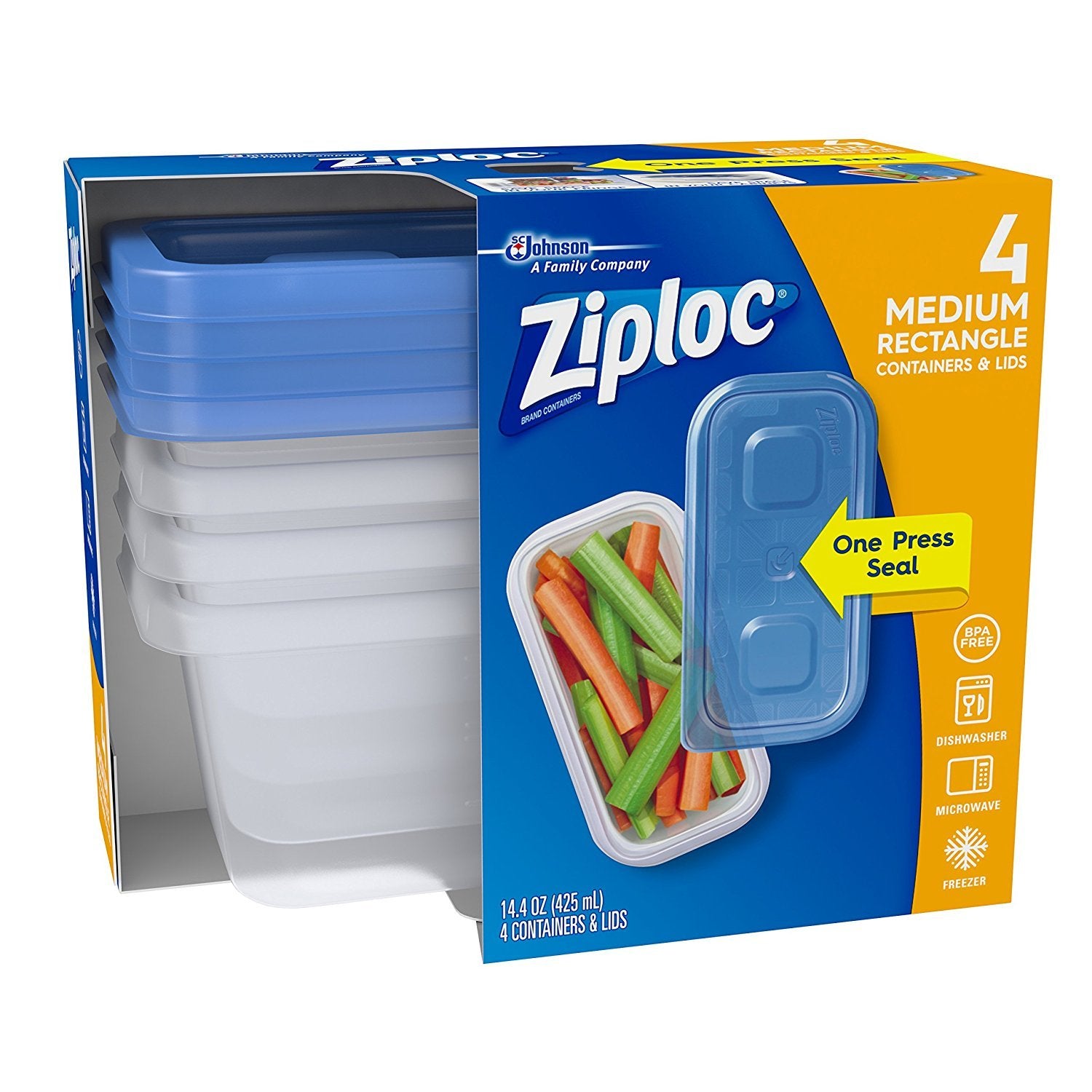 Tapas anti derrames de Ziploc aptas para microondas, lavavajillas y nevera