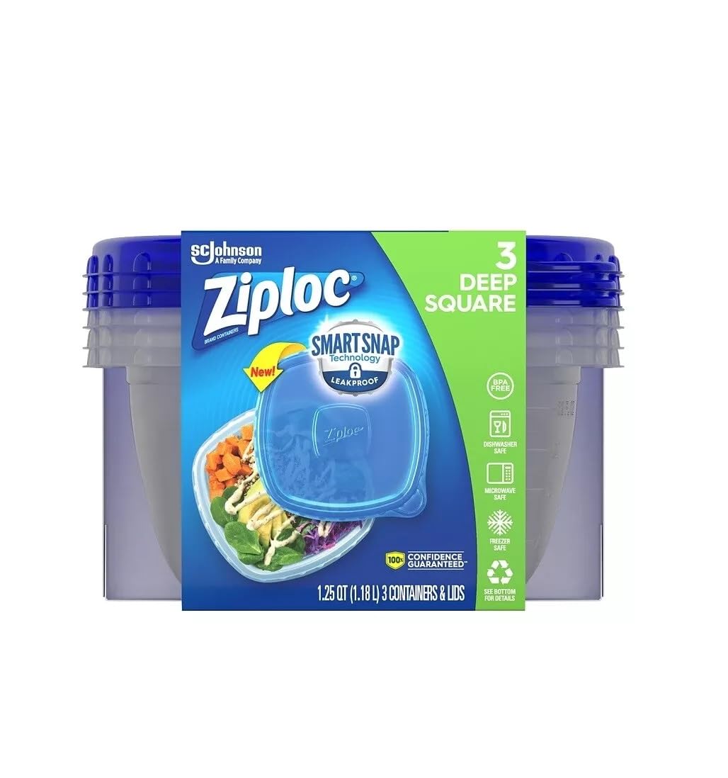 Tapa hermetica Ziploc para conservar alimentos.