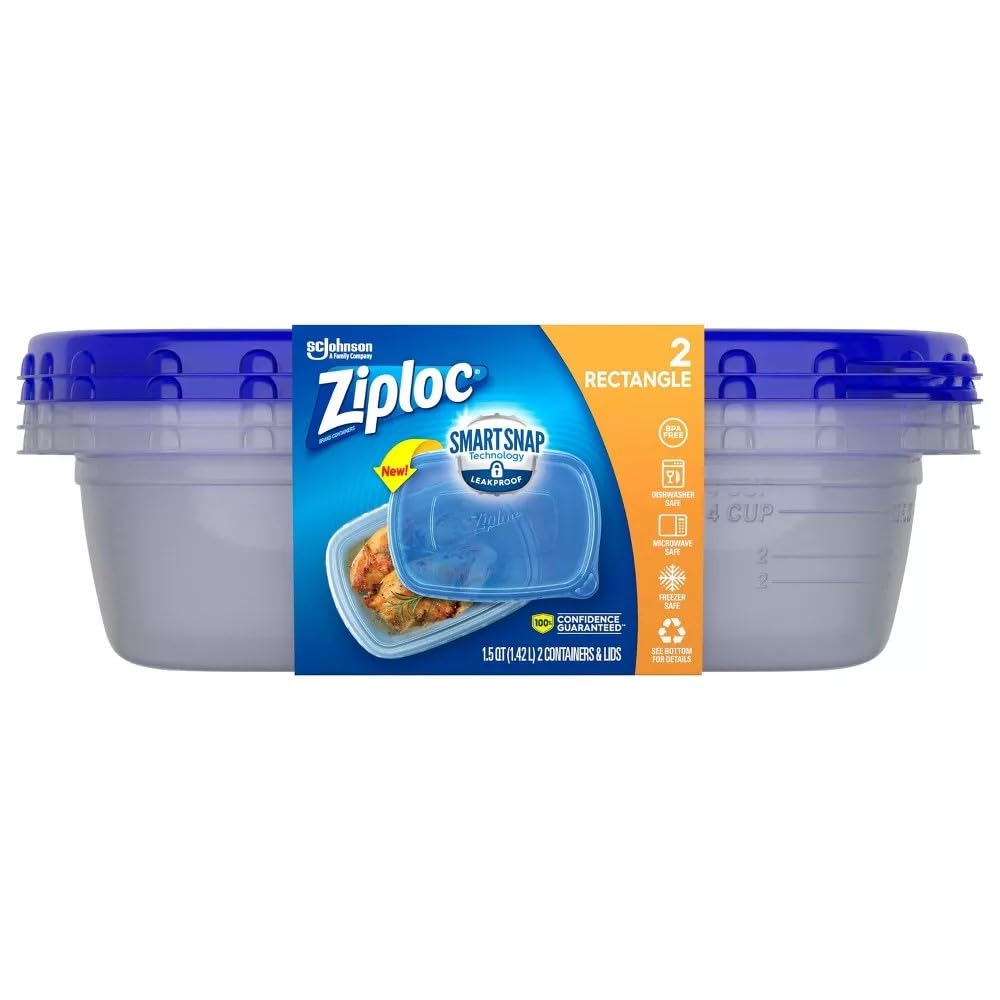 Tapas herméticas Ziploc evitan derrames durante transporte