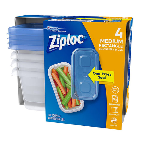Contenedores Ziploc con tecnología de cierre inteligente para mantener la frescura