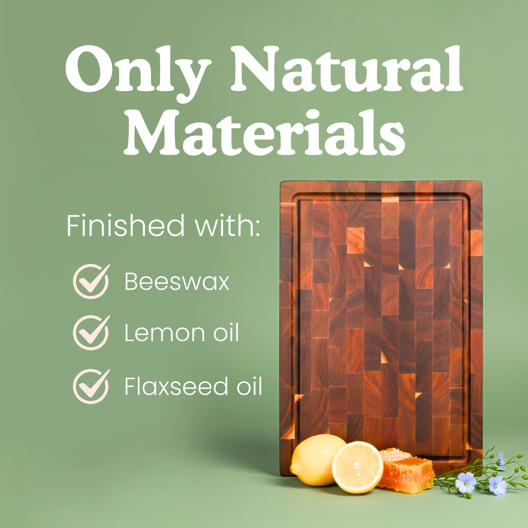 Ziruma tabla precondicionada con aceites naturales, lista para usar y facilitar limpieza.