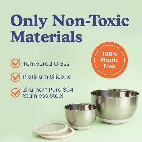 Ziruma tazones libres de plastico para ingredientes frescos