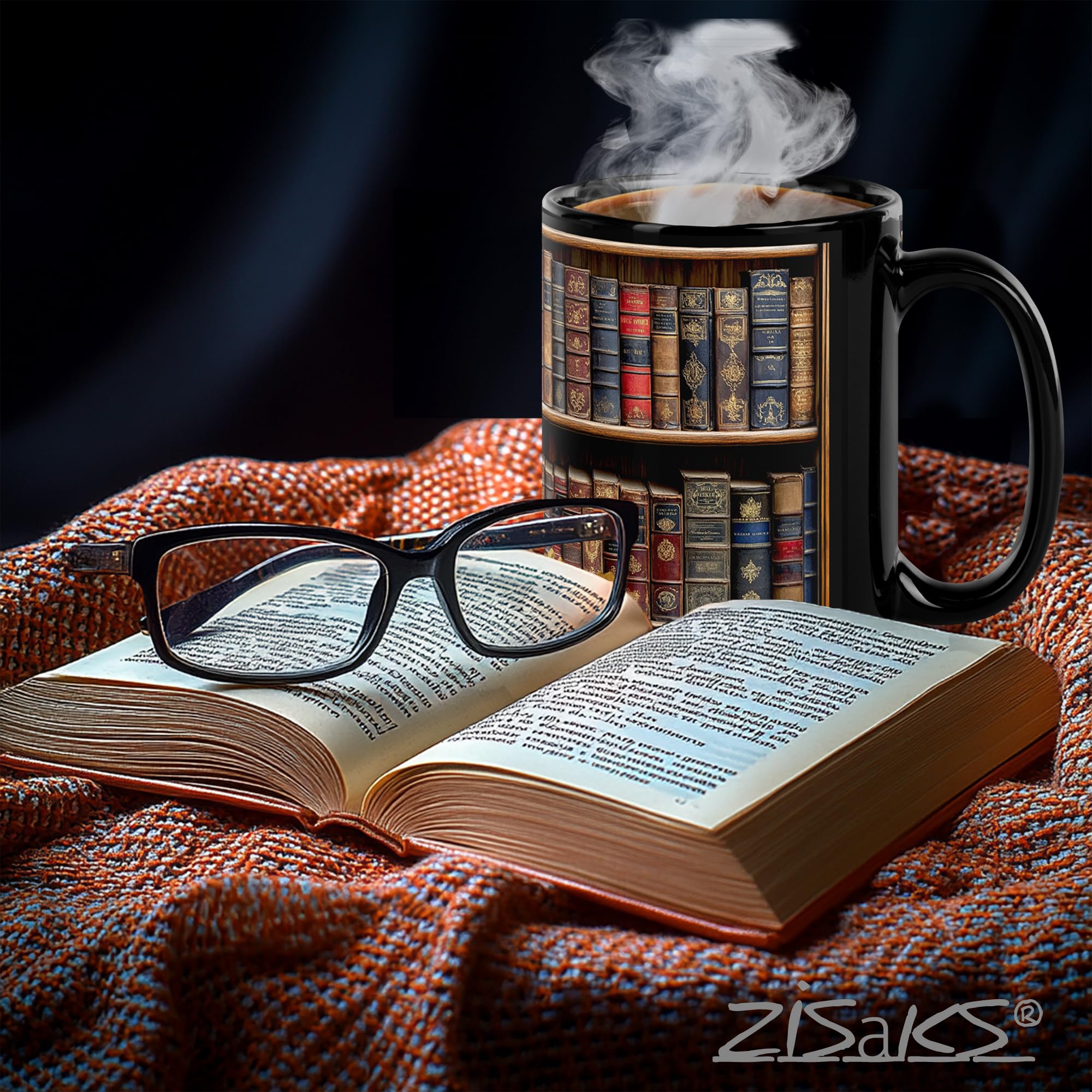 Taza Ziskaks Libros colección café, regalo para lectores