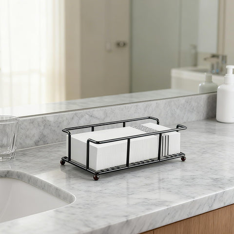 zizouoe porta-papel-bano-negro, base estable para uso continuo.