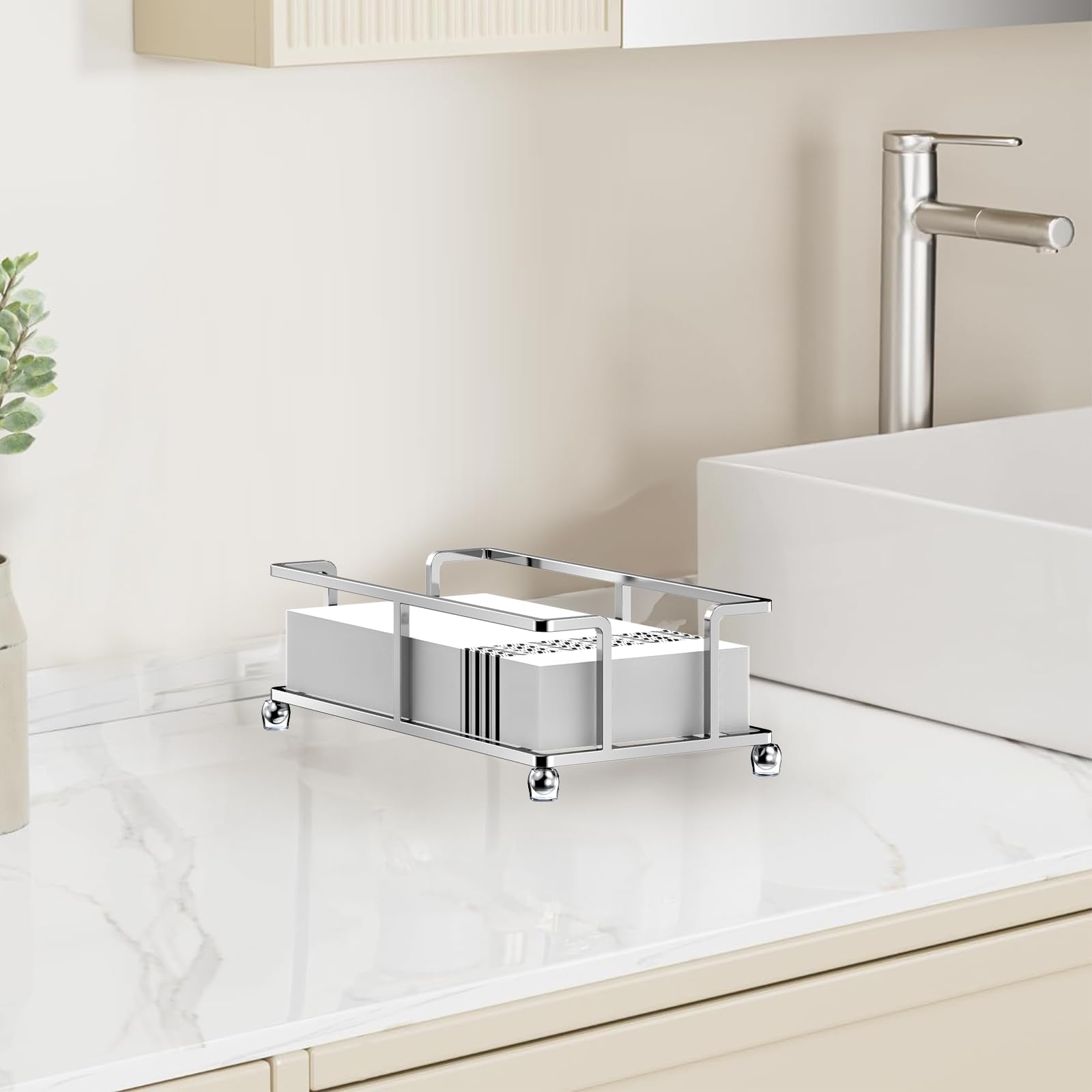 Tamaño compacto 9.25 x 5.7 x 2.75 pulgadas para cocina o baño.