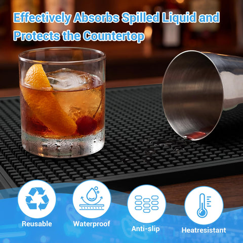 Base estable para bar cart con la alfombrilla ZJWZLG.