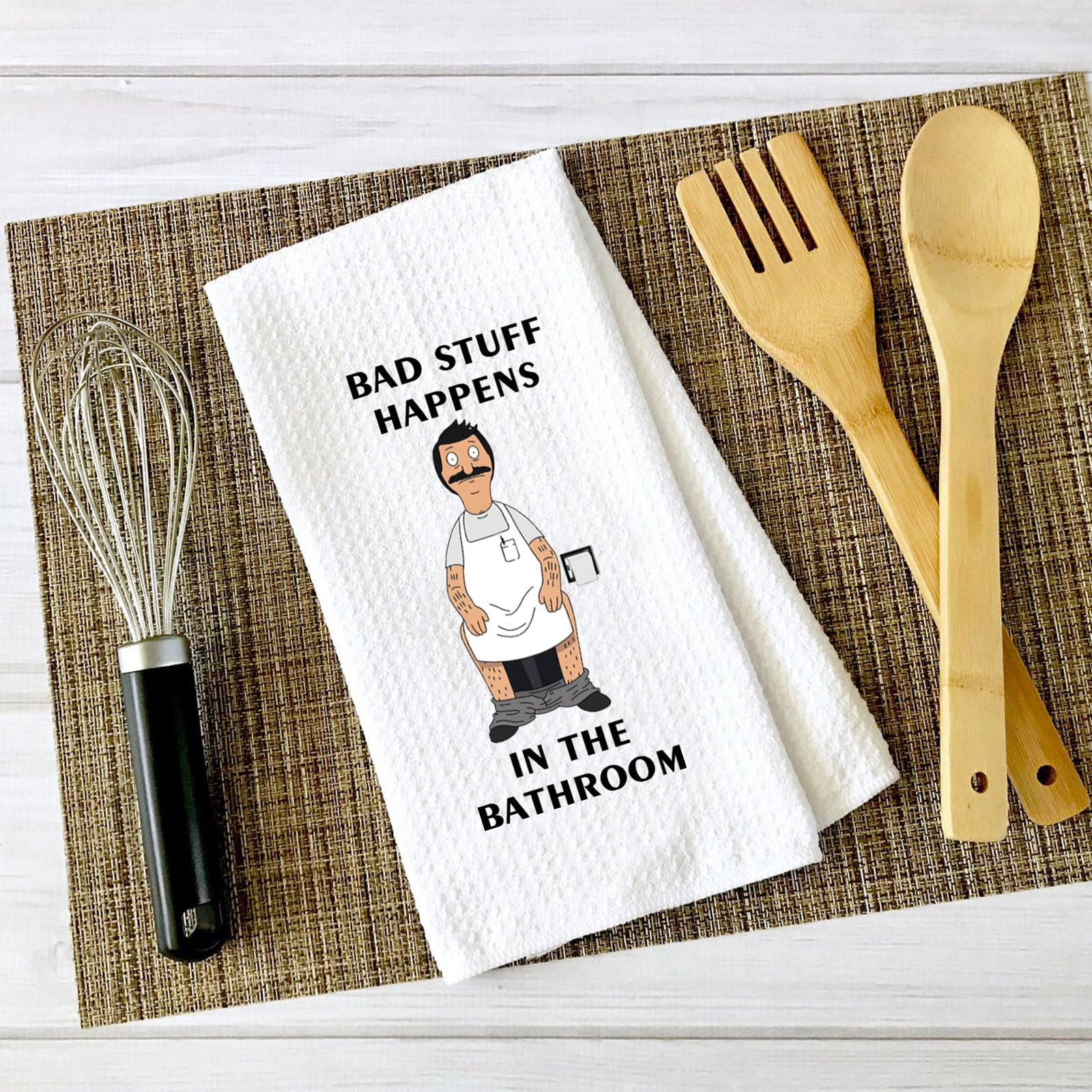 Toalla de cocina ZJXHPO Bob Belcher, dimensiones 16x24 pulgadas, tamaño práctico