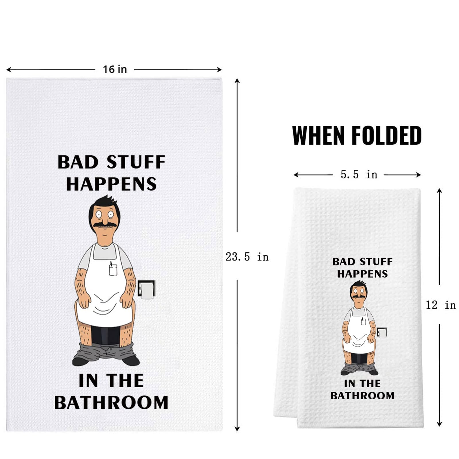 Toalla de cocina ZJXHPO Bob Belcher suave e hipoalergénica para uso diario