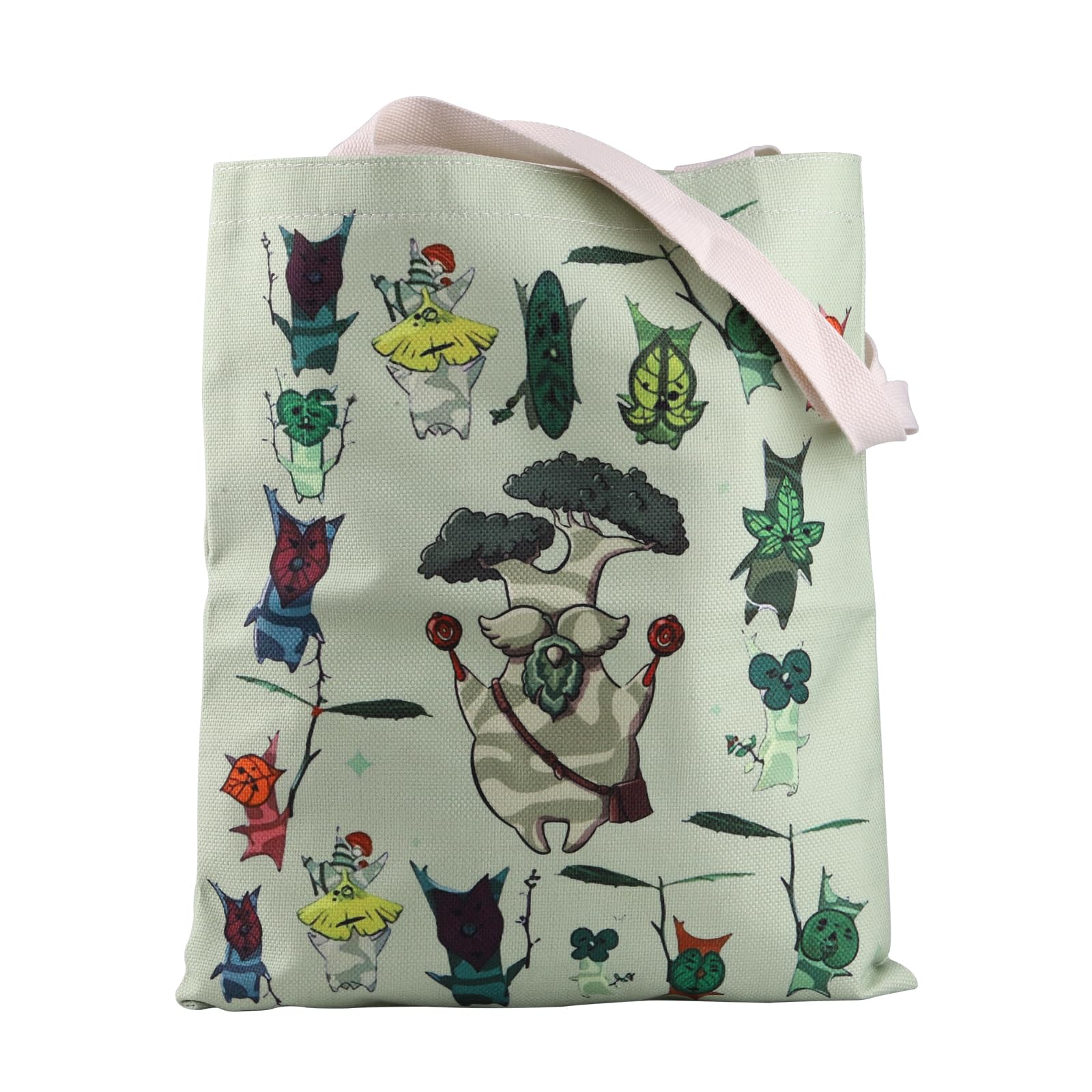 ZJXHPO Tote para jugadores Korok planta verde, ideal para compras sostenibles y estilo único.