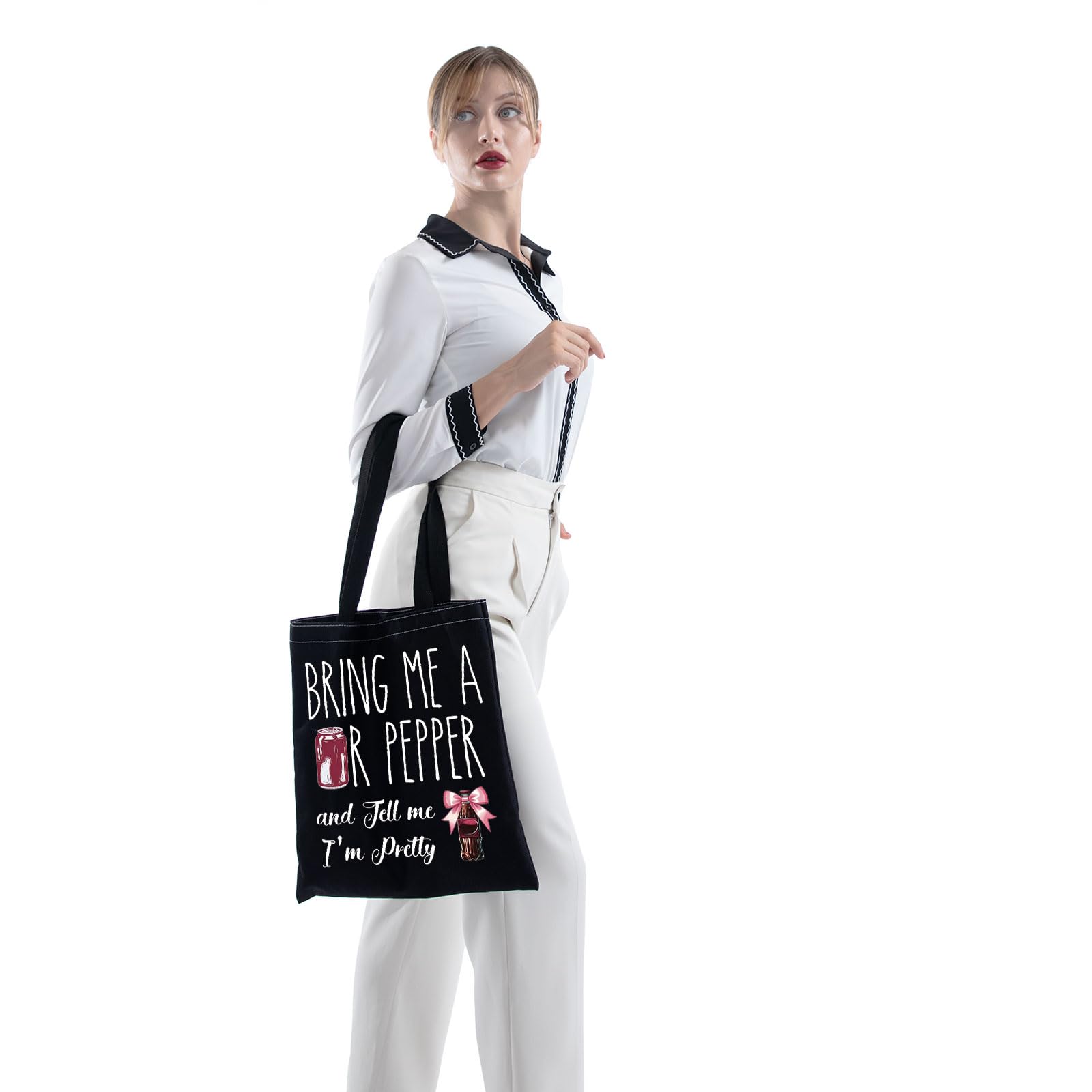 Bolsa tote ZJXHPO Soda Addict, impresión doble cara para uso diario