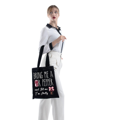 Bolsa tote ZJXHPO Soda Addict, impresión doble cara para uso diario