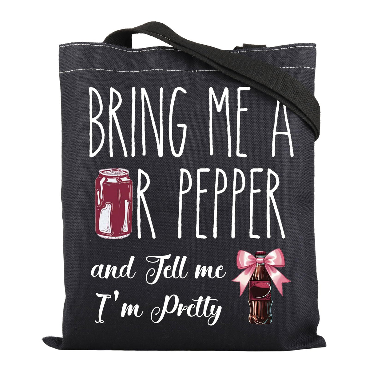 Bolsa tote de ZJXHPO Soda Addict, frente con diseño reutilizable para compras