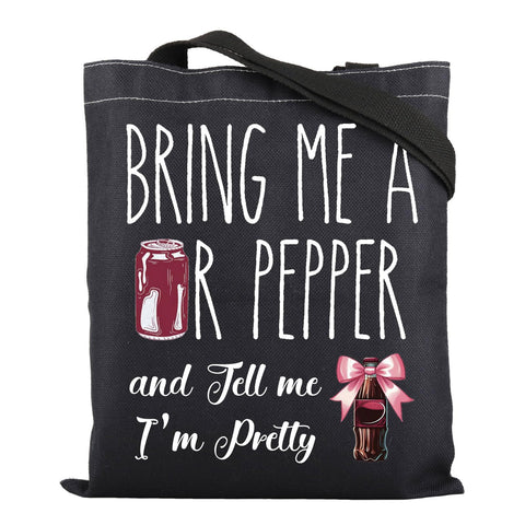 Bolsa tote de ZJXHPO Soda Addict, frente con diseño reutilizable para compras