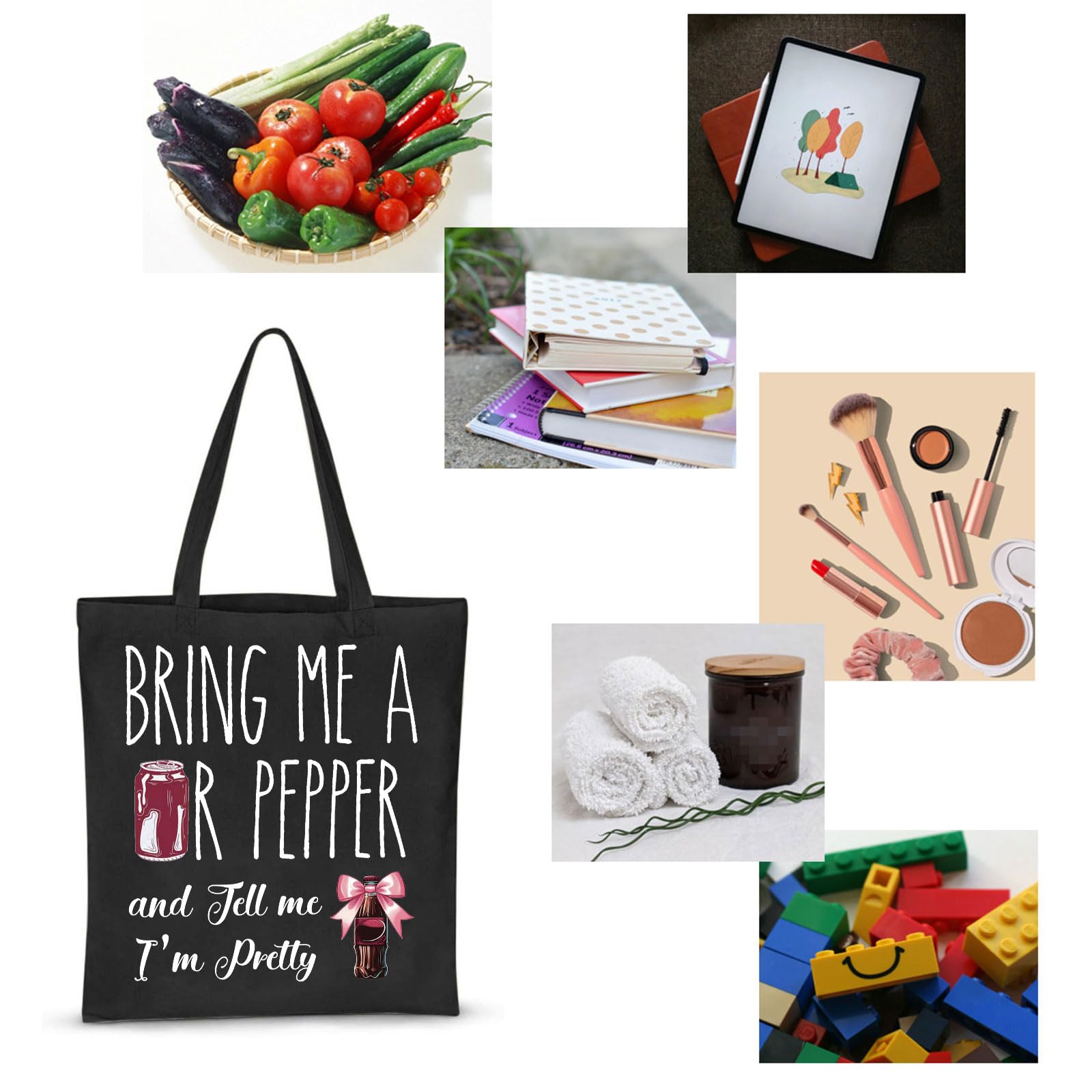 Regalo ideal ZJXHPO Soda Addict, bolsa tote para amantes de bebidas