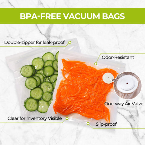 ZLTMYI bolsas con válvula unidireccional para sellado rápido y sin fugas.