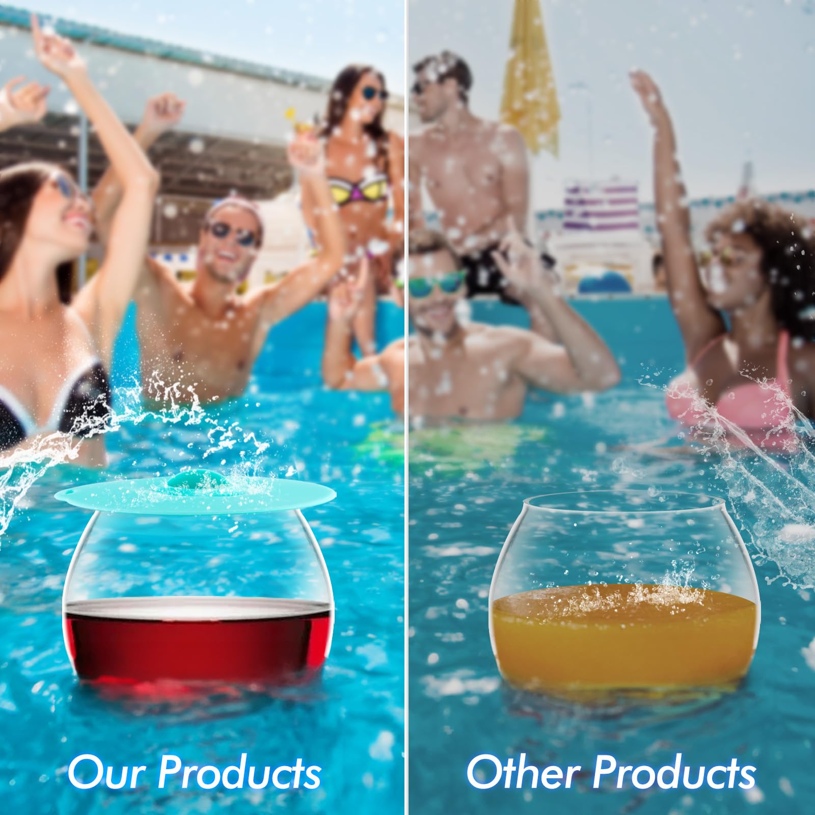 Copa flotante ZMARKRAFT con borde amplio para verter sin derrames