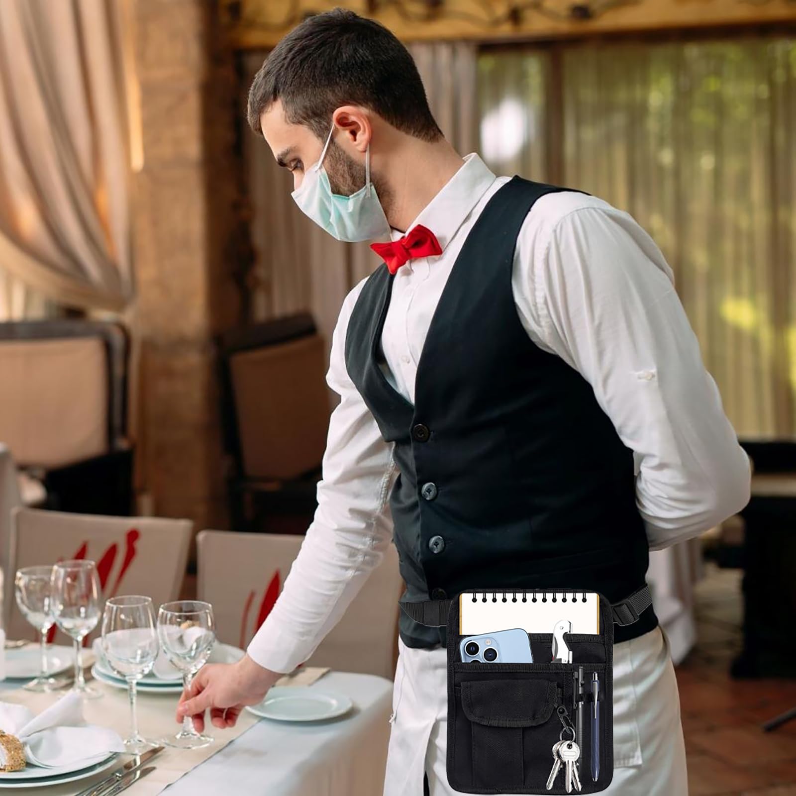 Delantal ZMD multifunción para trabajo en hotelería y mantenimiento.