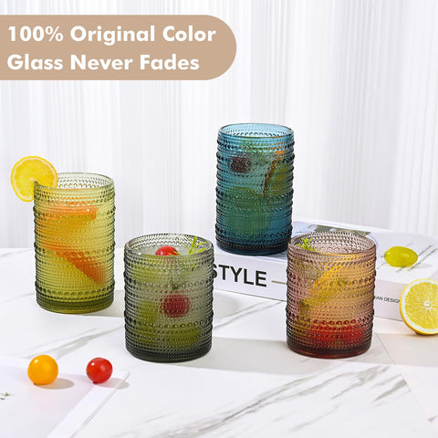 Vasos hobnail ZMOWIPDL 15oz, relieve visible y tacto cómodo.