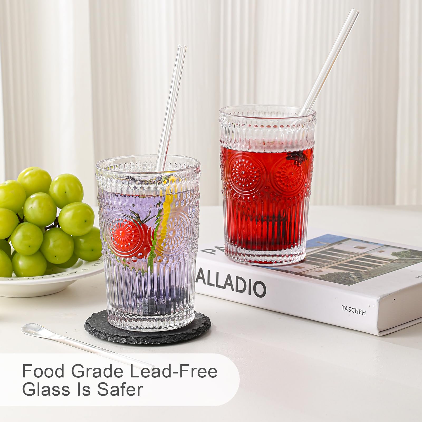 Vasos ZMOWIPDL de 13 onzas para cocteles y café frío
