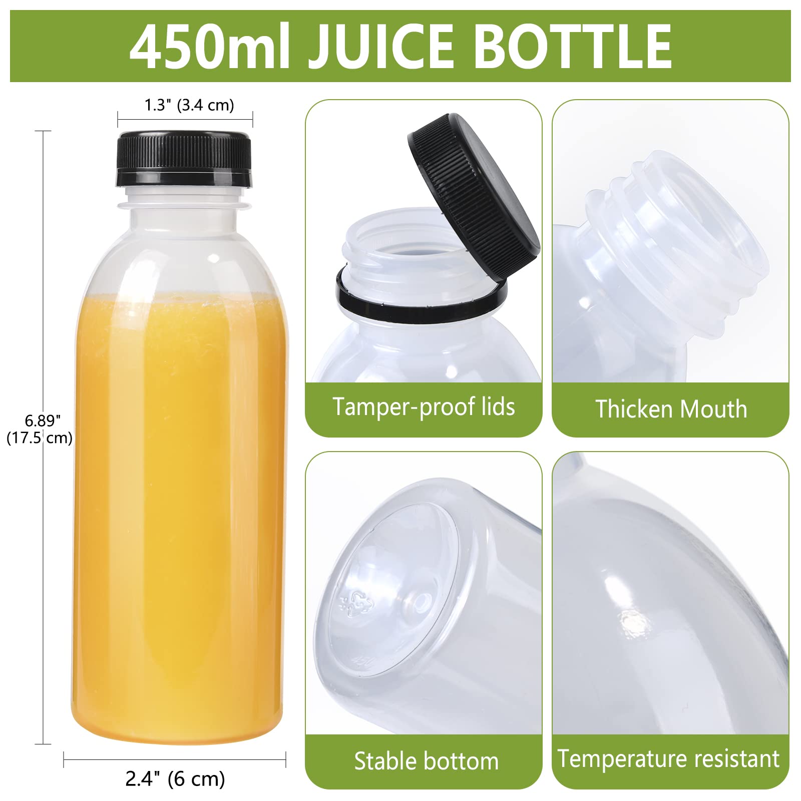 Botella zmybcpack de PP resistente al calor, apta para bebidas tibias.