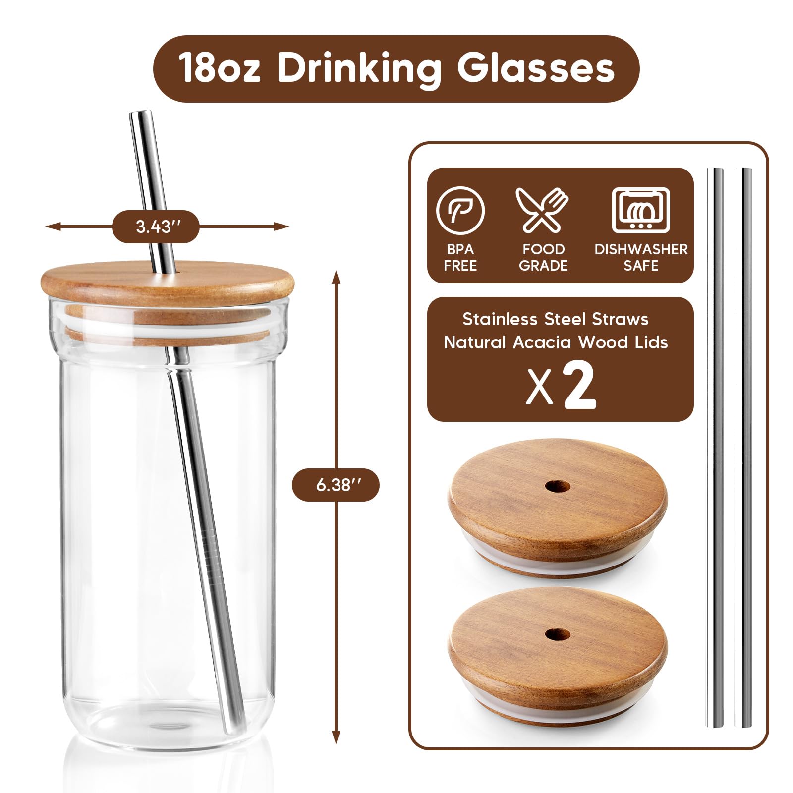 Pajitas de acero inoxidable ZMZKKLL reutilizables para bebidas limpias.