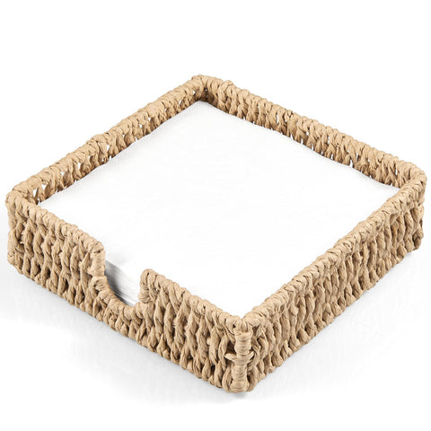 ZMZKKLL porta-servilletas tejido cuerda: organización elegante para la mesa.