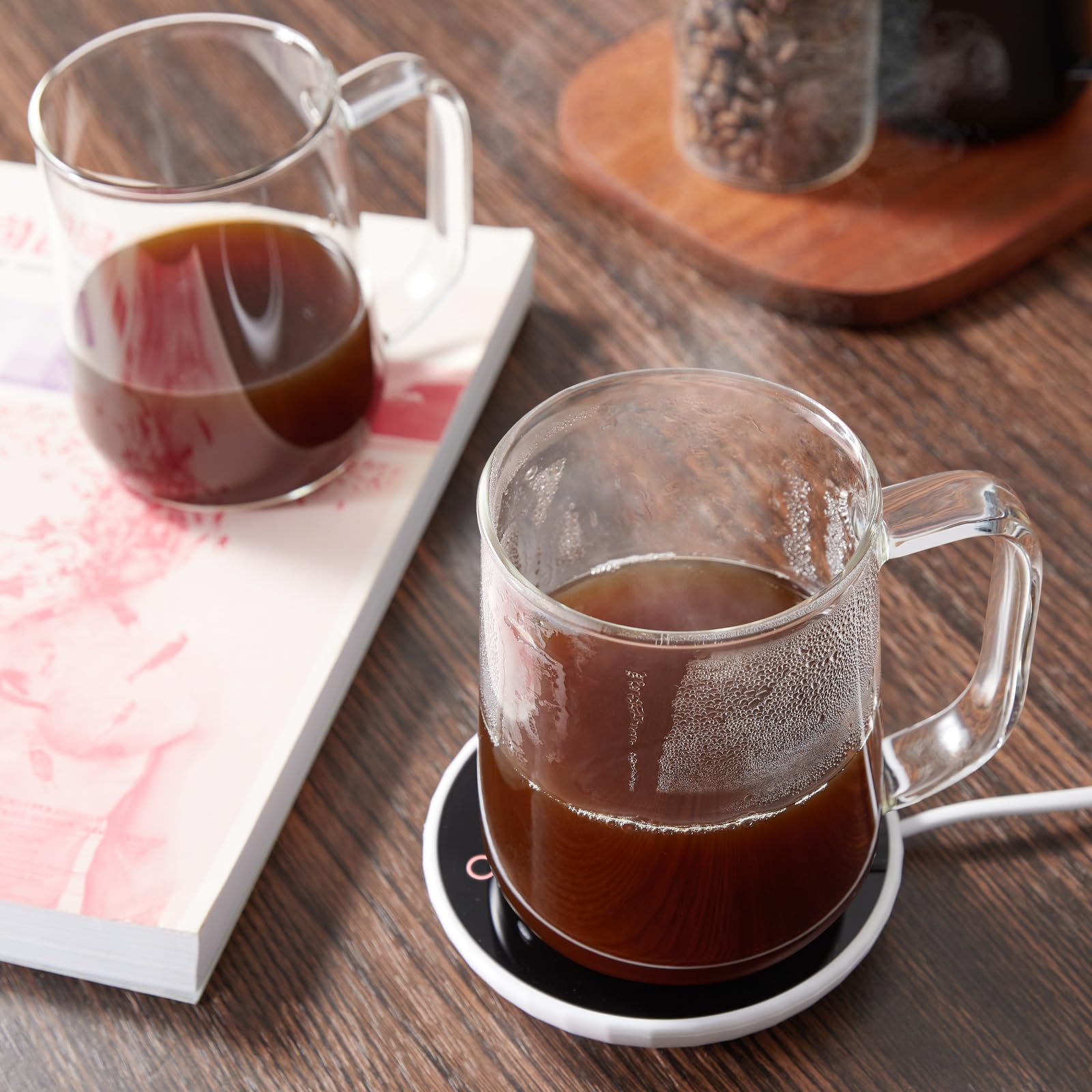 ZMZKKLL taza apta para calor y frío, amplia para mezclar.