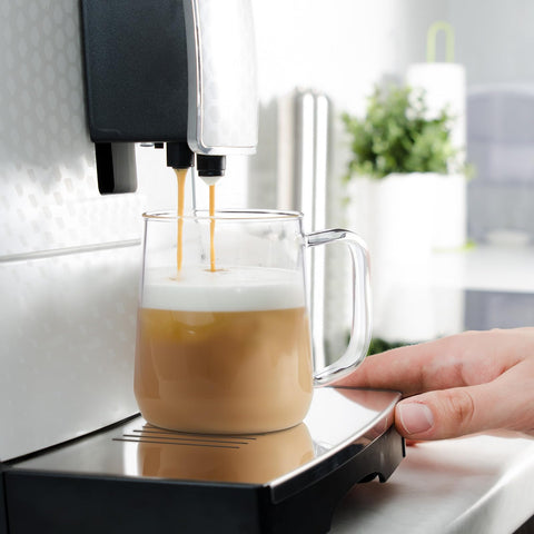 Taza ZMZKKLL de borosilicato resistente para caliente y frío.