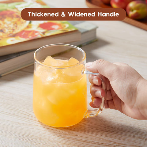Taza ZMZKKLL de vidrio borosilicato, 16oz, ideal para bebidas calientes